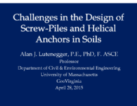 09-Lutenegger 2015 – Helical Piles