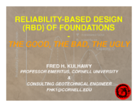 7-Kulhawy – RBD for Founations – The Good, the Bad the Ugly